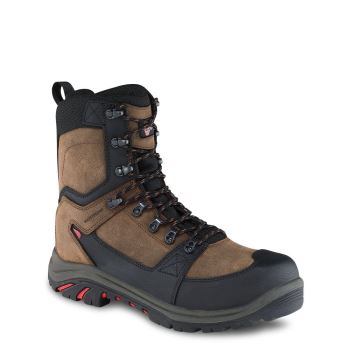 Red Wing Tradesman 8-inch Insulated Waterproof Safety Toe Veiligheidsschoenen Heren LichtBruin/Zwart - 4450